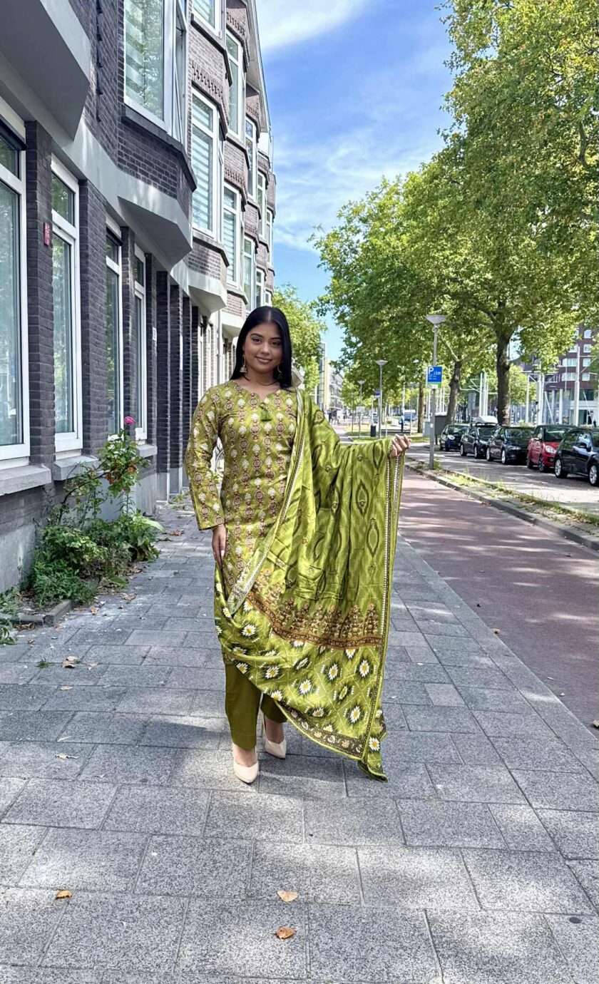 Jacquard dyed lawn suit 02329 - Afbeelding 3