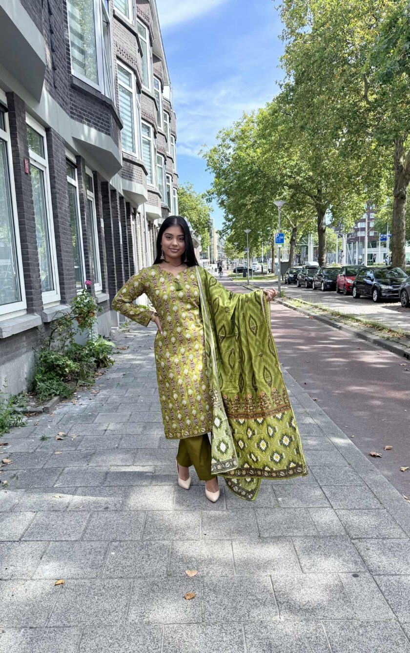 Jacquard dyed lawn suit 02329 - Afbeelding 4