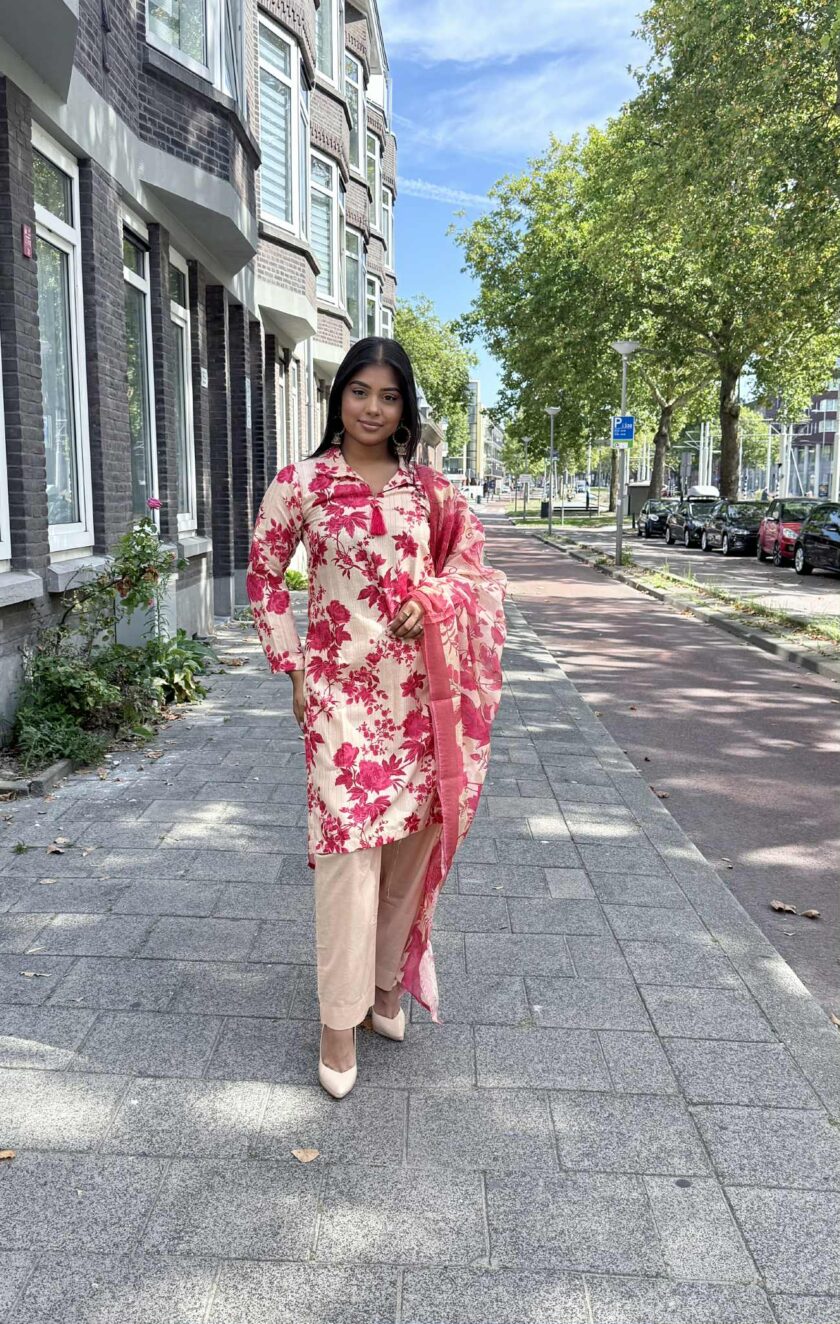 Jacquard dyed lawn suit 02330 - Afbeelding 3