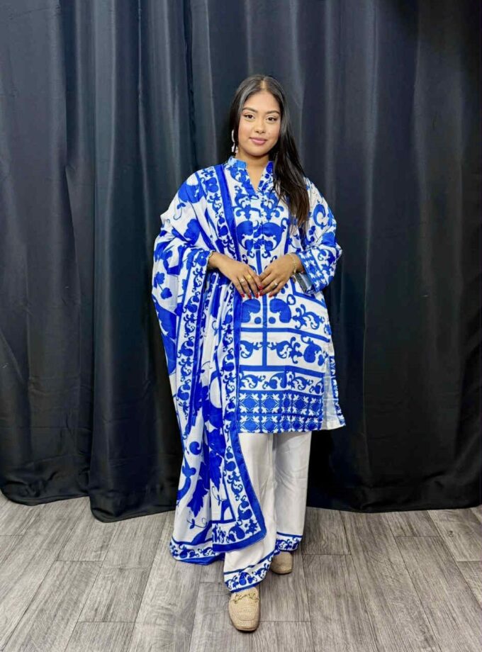 Driedelige silk suit artikel 12420