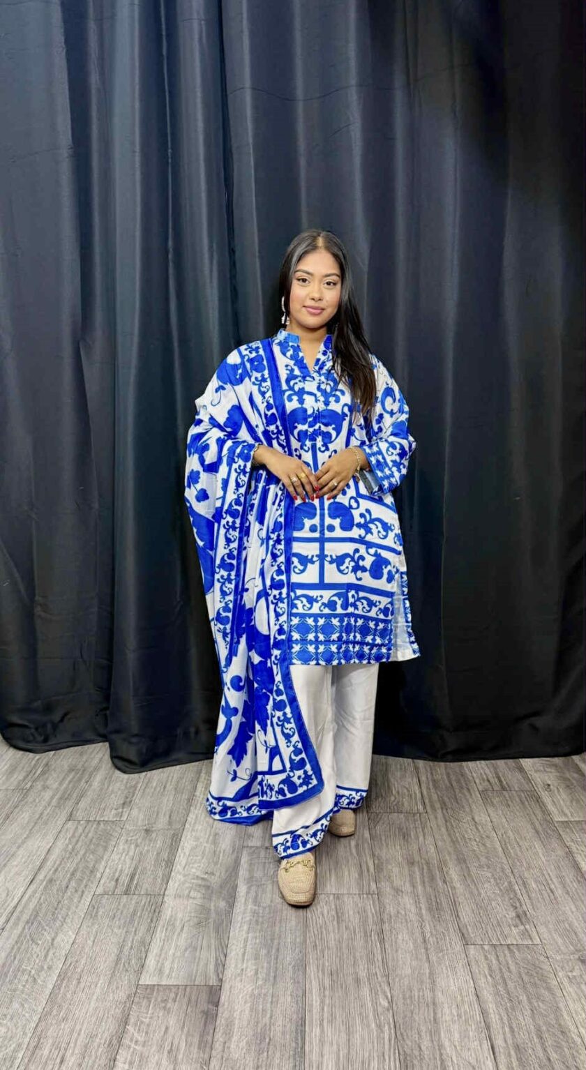 Driedelige silk suit artikel 12420