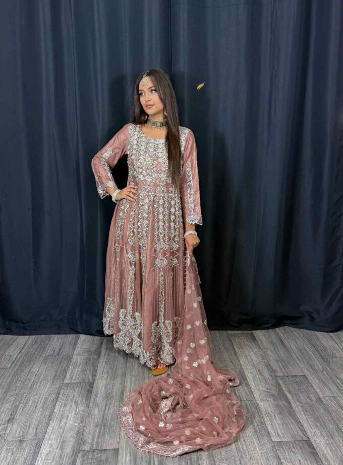 Fancy maxi oud roze artikel 12176