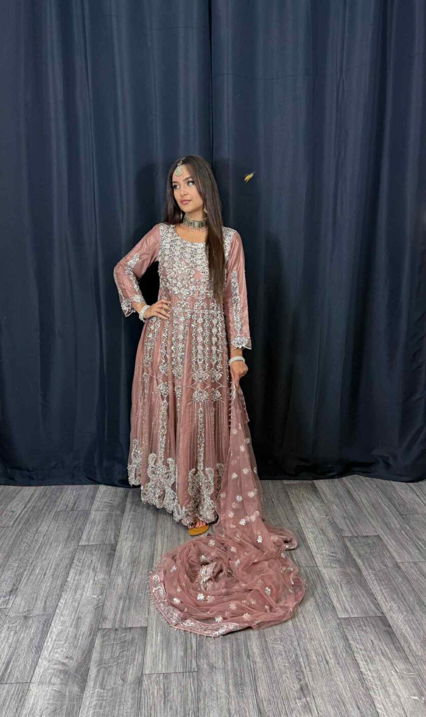 Fancy maxi oud roze artikel 12176 - Afbeelding 4