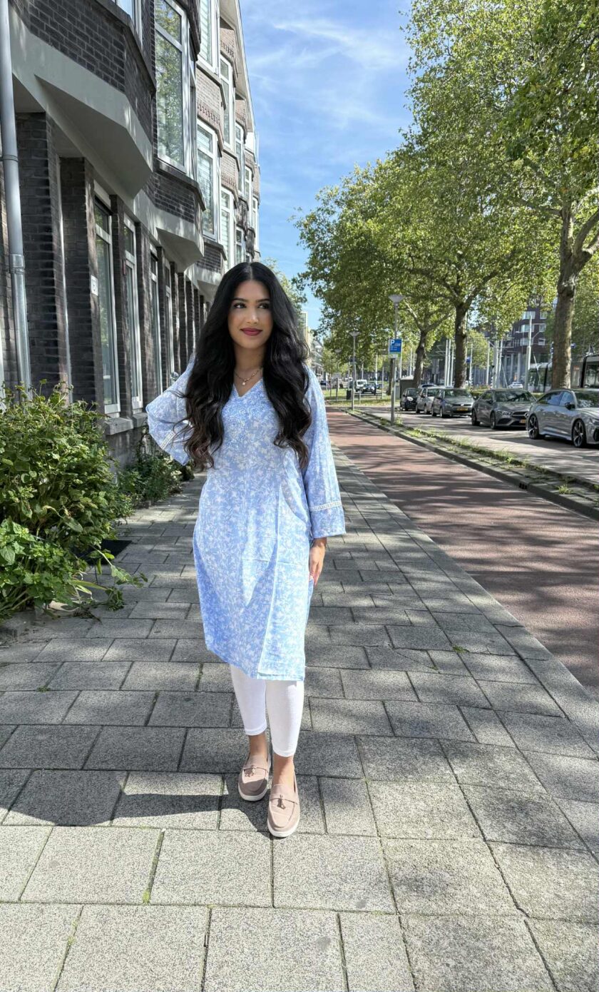 Georgette kurta artikel 12243 - Afbeelding 3