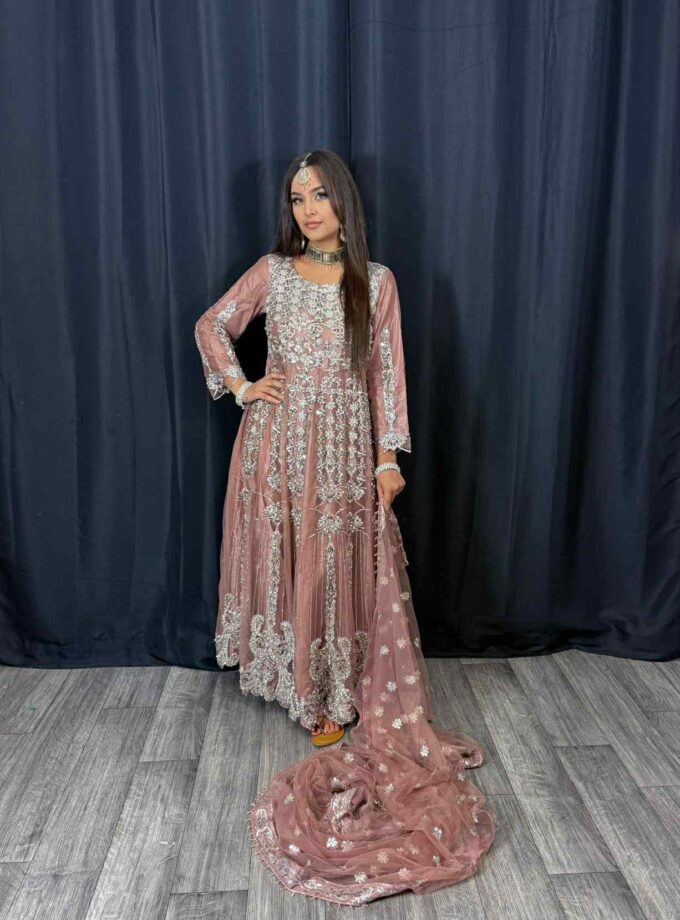 Fancy maxi oud roze artikel 12176