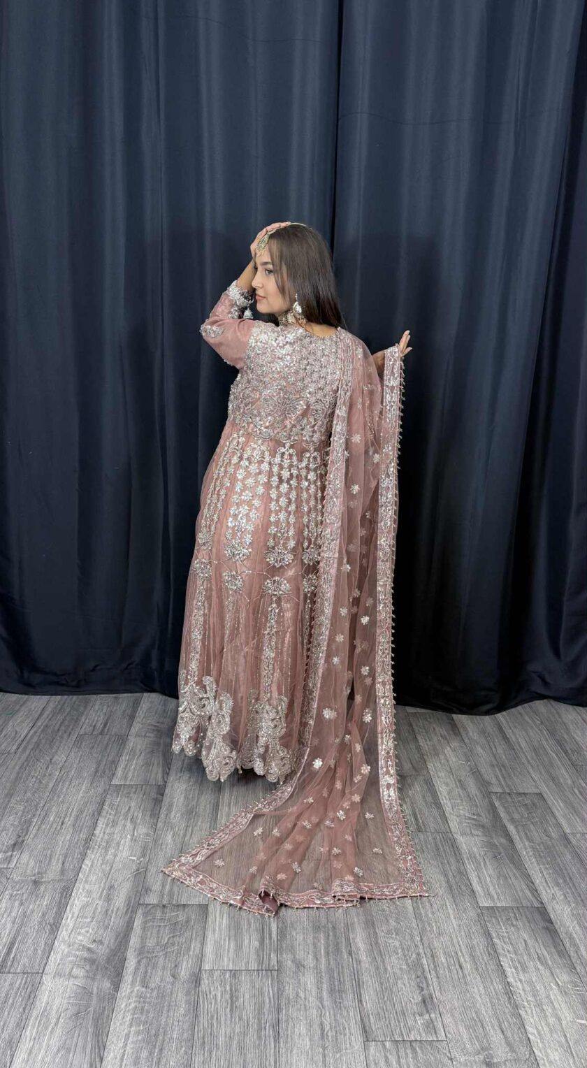 Fancy maxi oud roze artikel 12176 - Afbeelding 2