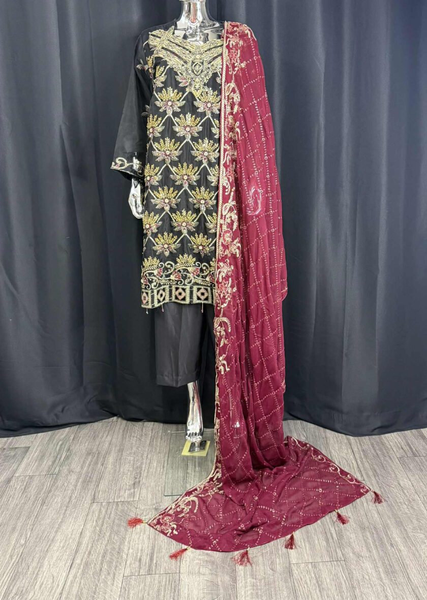 Organza fancy suit maat 2XL en 3XL 12138