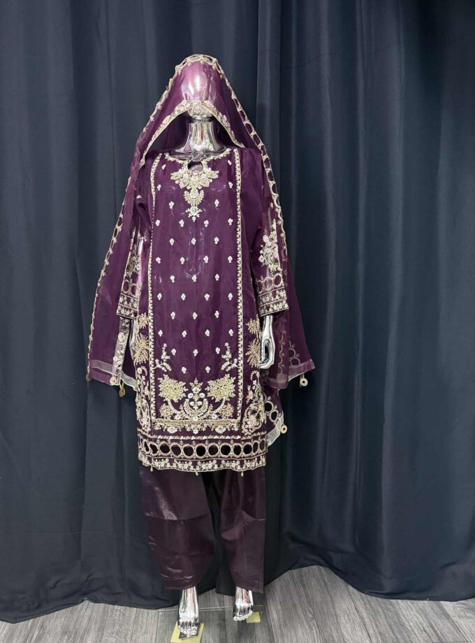 Organza fancy suit XL en 3XL artikel 12164