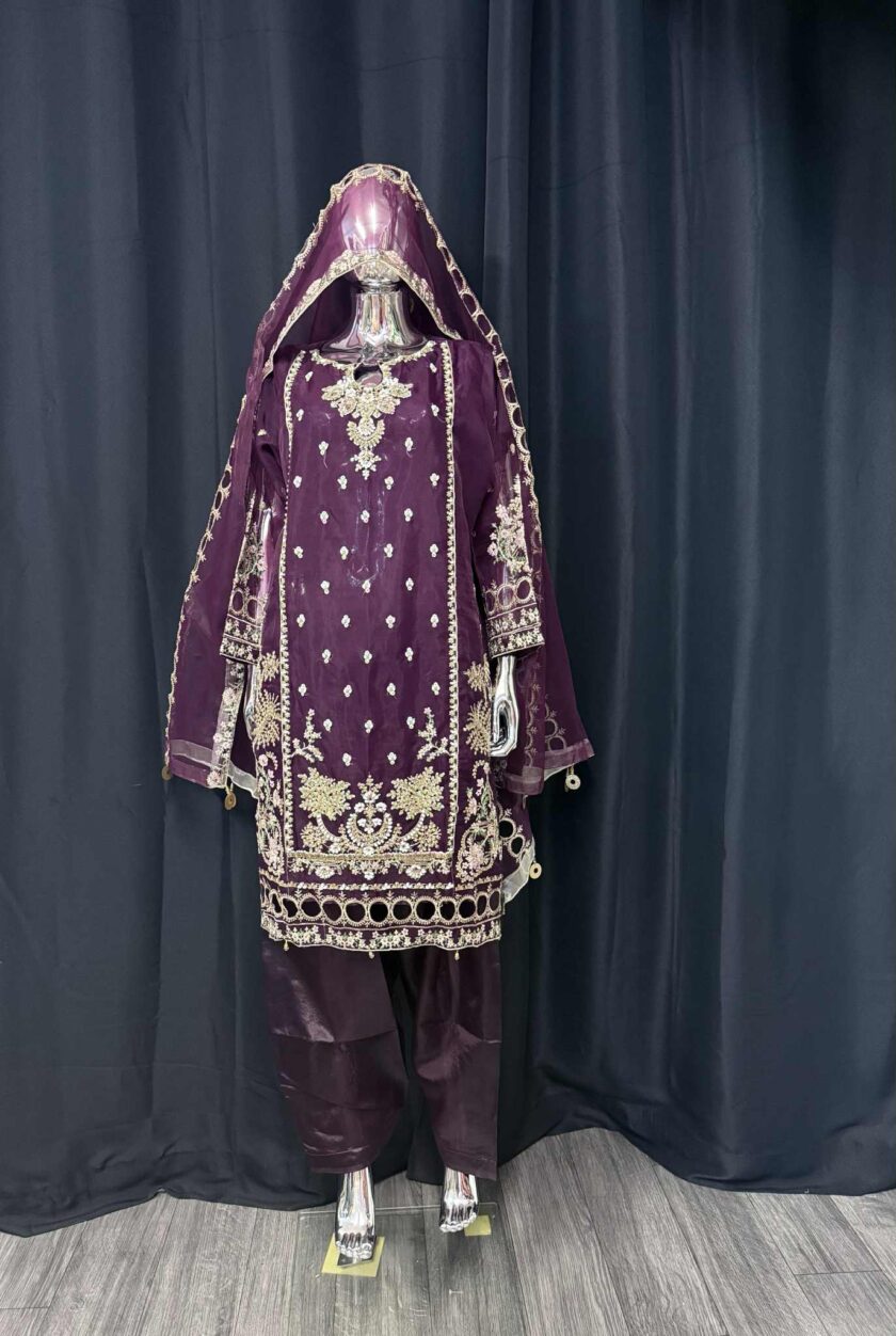 Organza fancy suit XL en 3XL artikel 12164