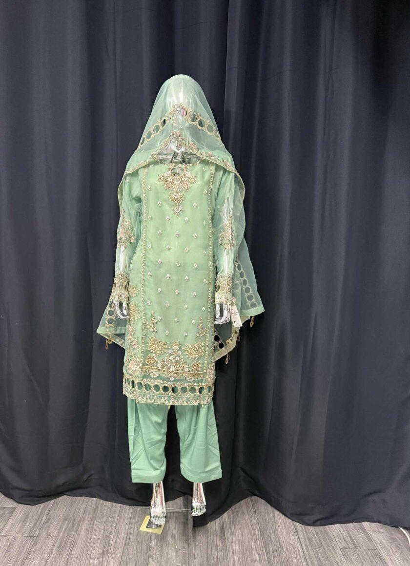 Organza fancy suit maat 2XL en 3XL artikel 12156