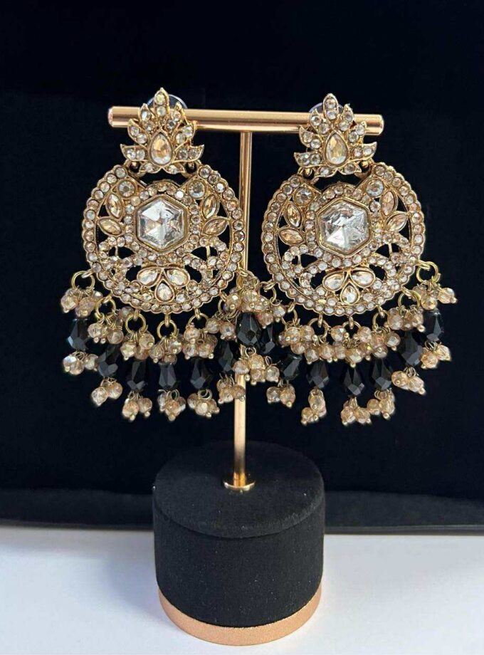 Oorbellen goud met diverse kleuren opties (design 5)