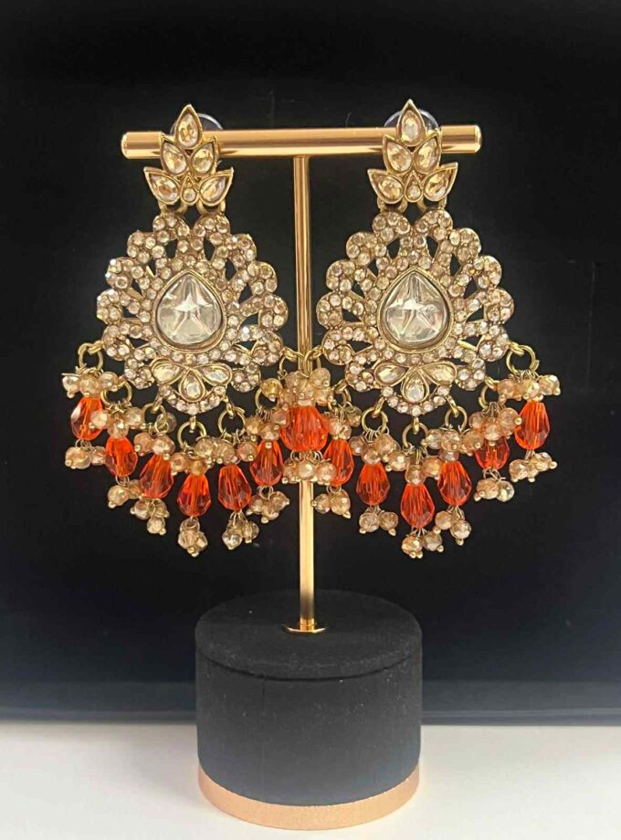 Oorbellen goud met diverse kleuren opties (design 1)