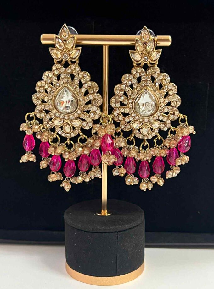 Oorbellen goud met diverse kleuren opties (design 1)