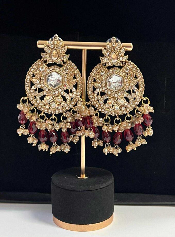 Oorbellen goud met diverse kleuren opties (design 5)