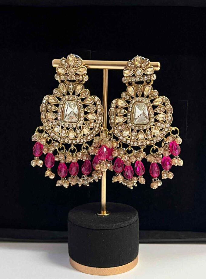 Oorbellen goud met diverse kleuren opties (design 4)