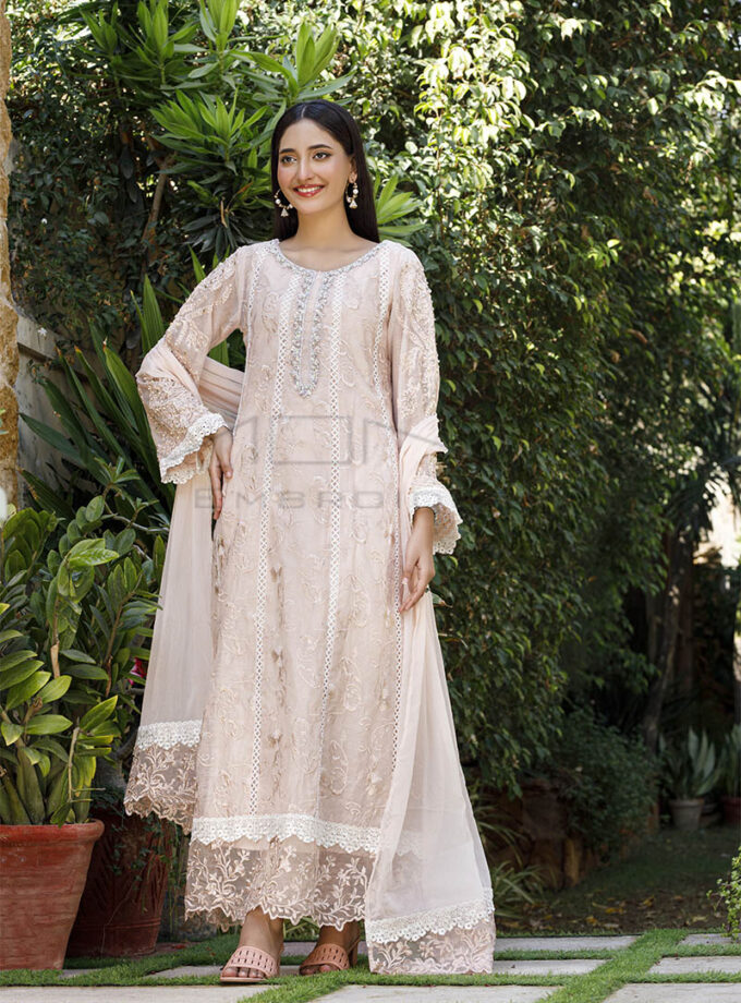 Mona maxi licht roze