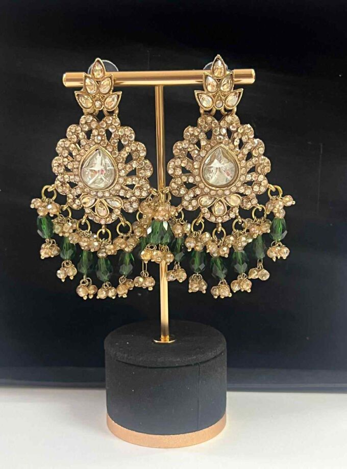 Oorbellen goud met diverse kleuren opties (design 1)