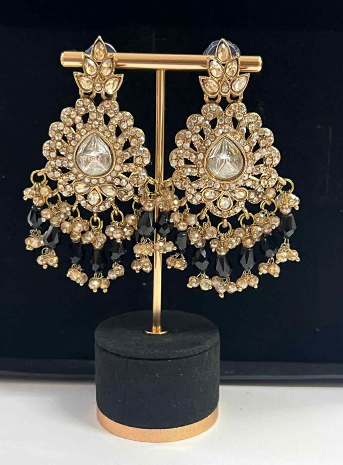 Oorbellen goud met diverse kleuren opties (design 1)