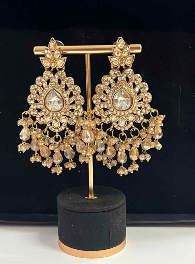 Oorbellen goud met diverse kleuren opties (design 1)