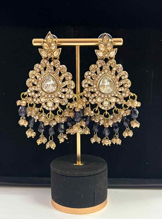 Oorbellen goud met diverse kleuren opties (design 1)