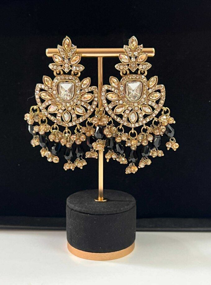 Oorbellen goud met diverse kleuren opties (design 2)