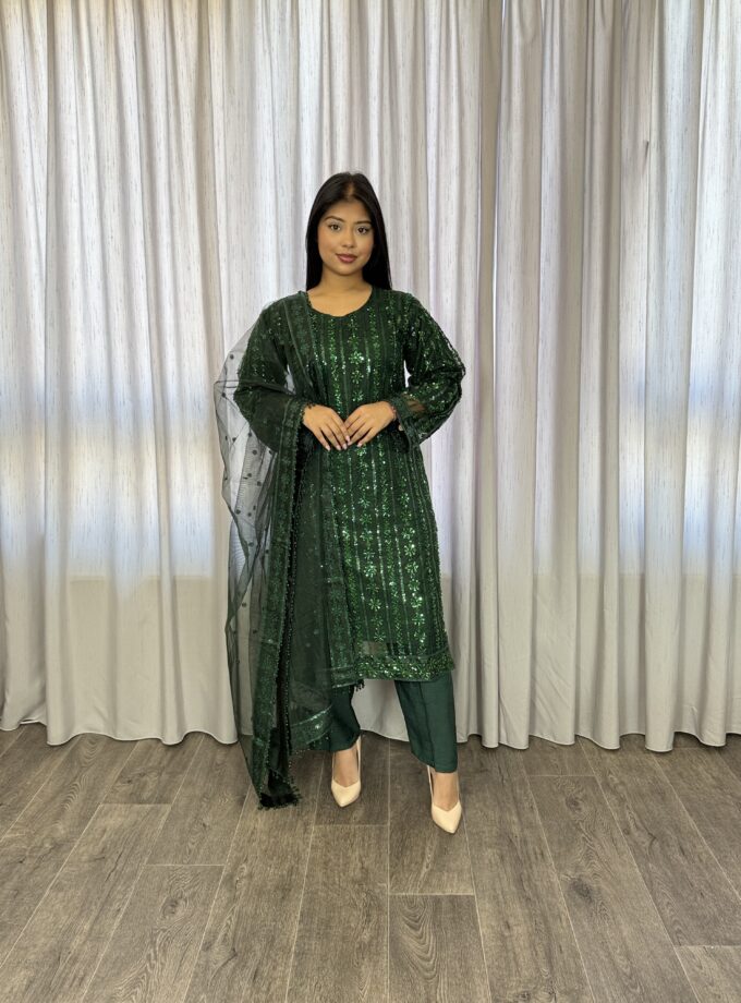 Driedelige suit bottle green- Net 2022