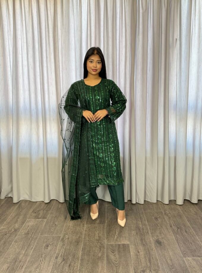 Driedelige suit bottle green- Net 2022