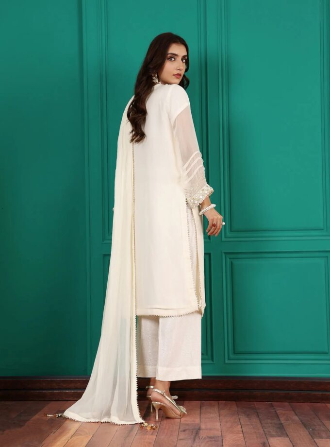 Shaposh chiffon suit - 3 delig 2205 (wit)