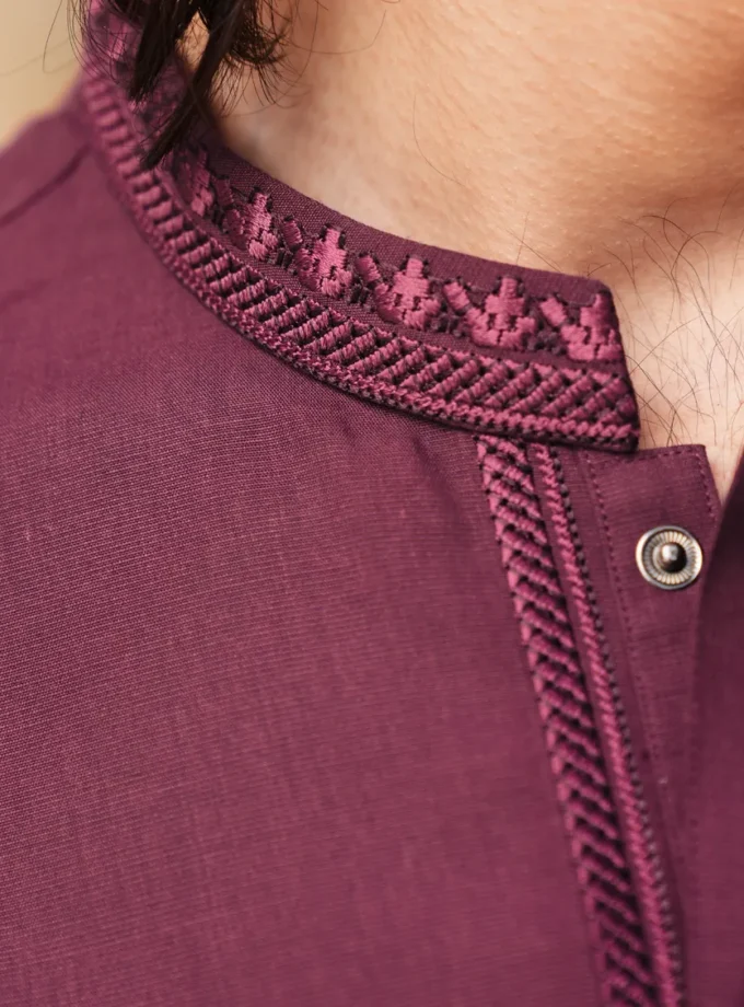 Junaid Jamshed shalwaar kameez - maroon 14555 maat S