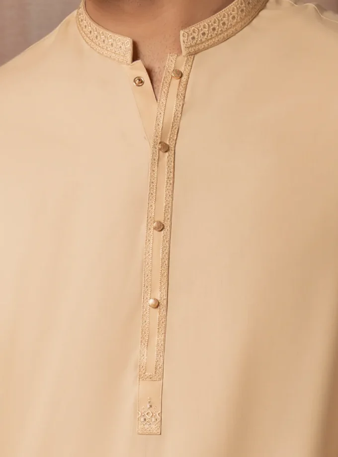 Junaid Jamshed shalwaar kameez - beige 14440