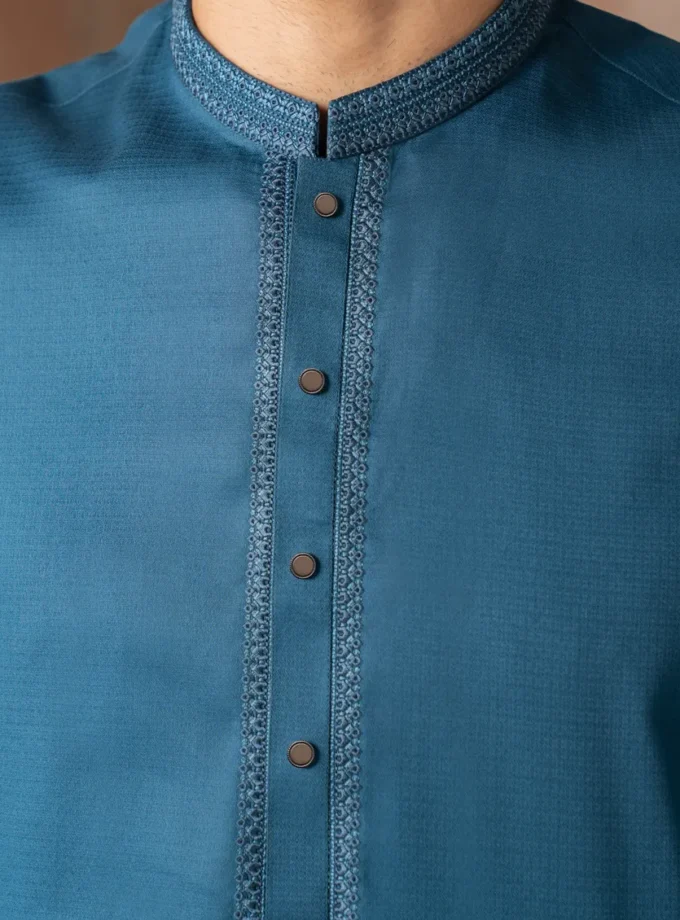 Junaid Jamshed shalwaar kameez - blue 14479