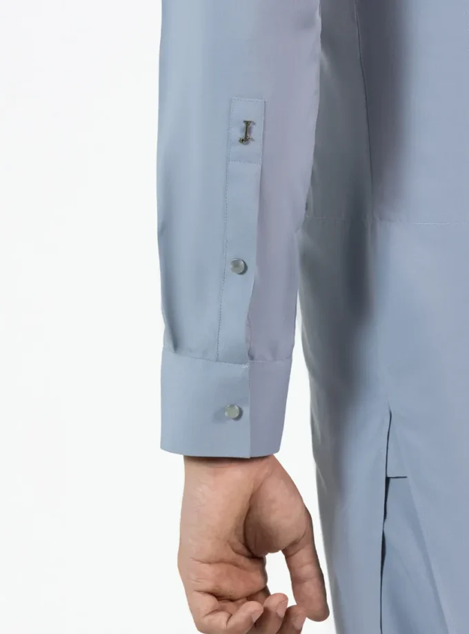 Junaid Jamshed shalwaar kameez - light grey 14525 maat XL