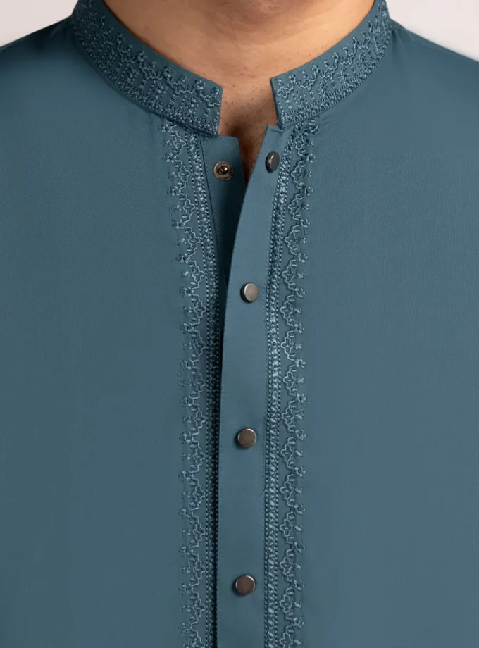 Junaid Jamshed shalwaar kameez - sea green 14448