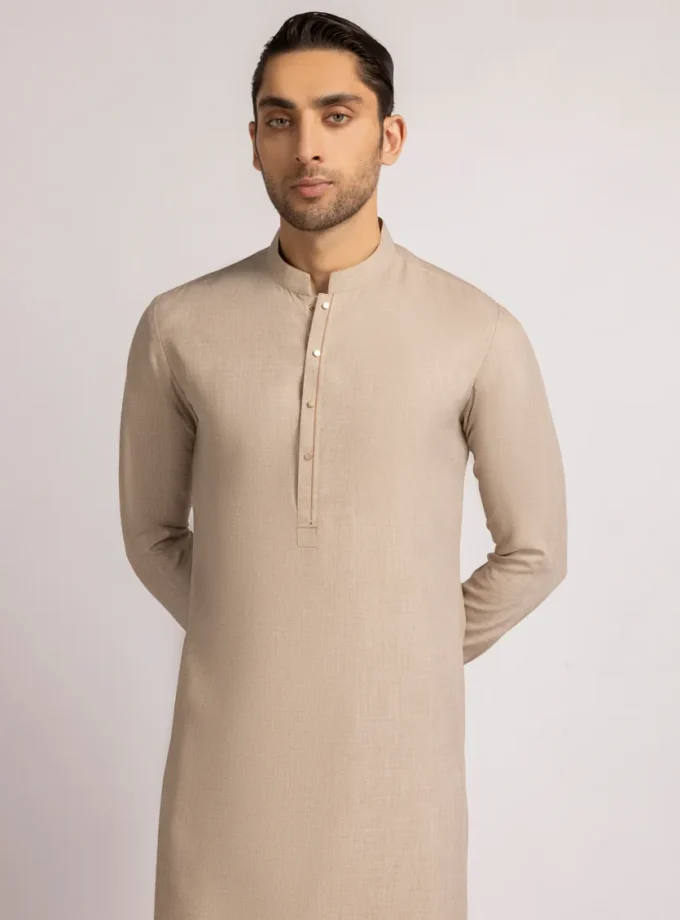 Junaid Jamshed shalwaar kameez - beige 14387