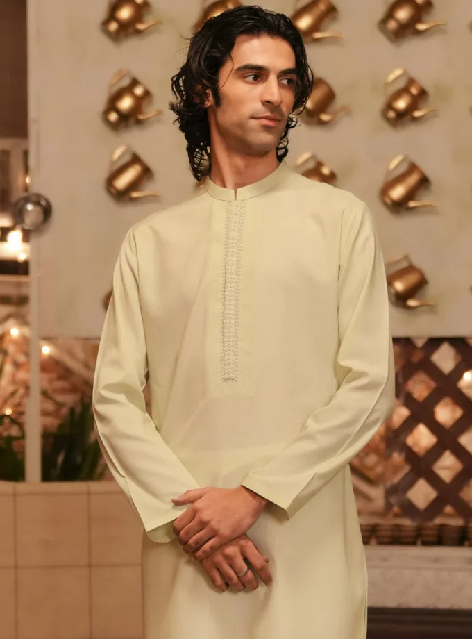 Junaid Jamshed wash and wear kurta - Maat L en XL 14663
