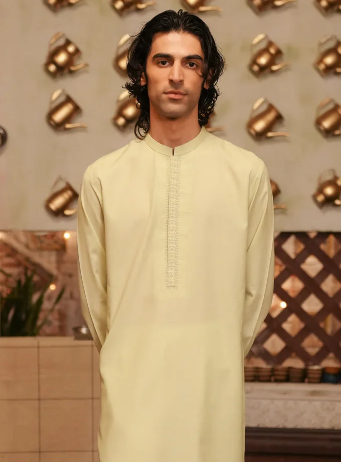 Junaid Jamshed wash and wear kurta - Maat L en XL 14663