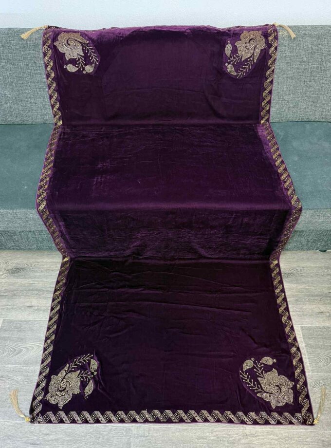 Velvet shawl- magenda 14846