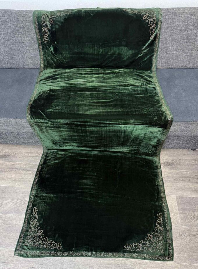 Velvet shawl- groen 14856