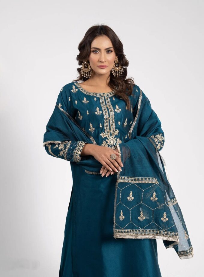 Shaposh chambray katan suit - 3 delig 2203