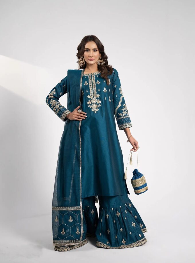 Shaposh chambray katan suit - 3 delig 2203