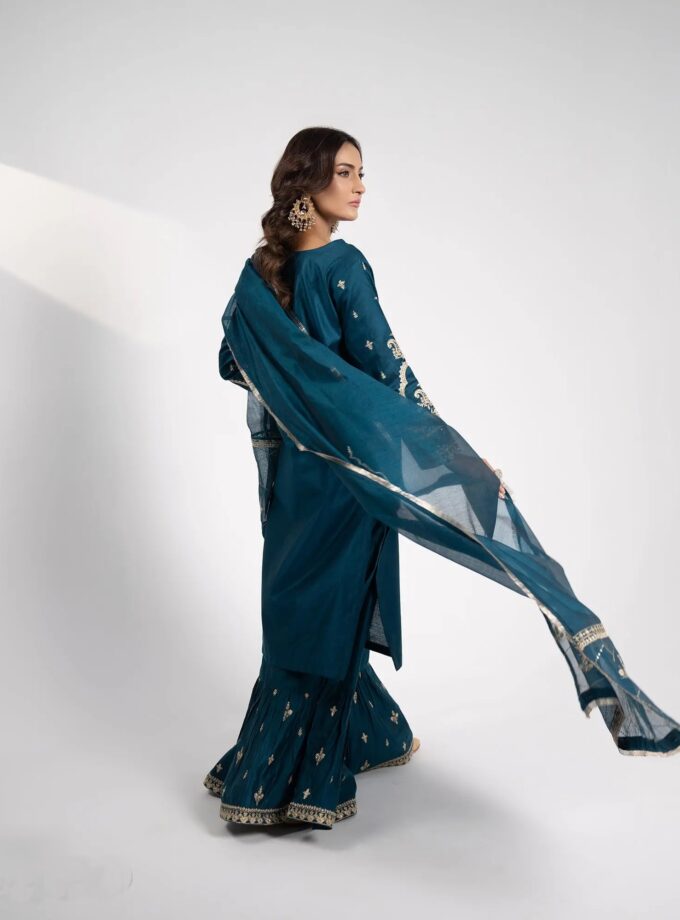 Shaposh chambray katan suit - 3 delig 2203