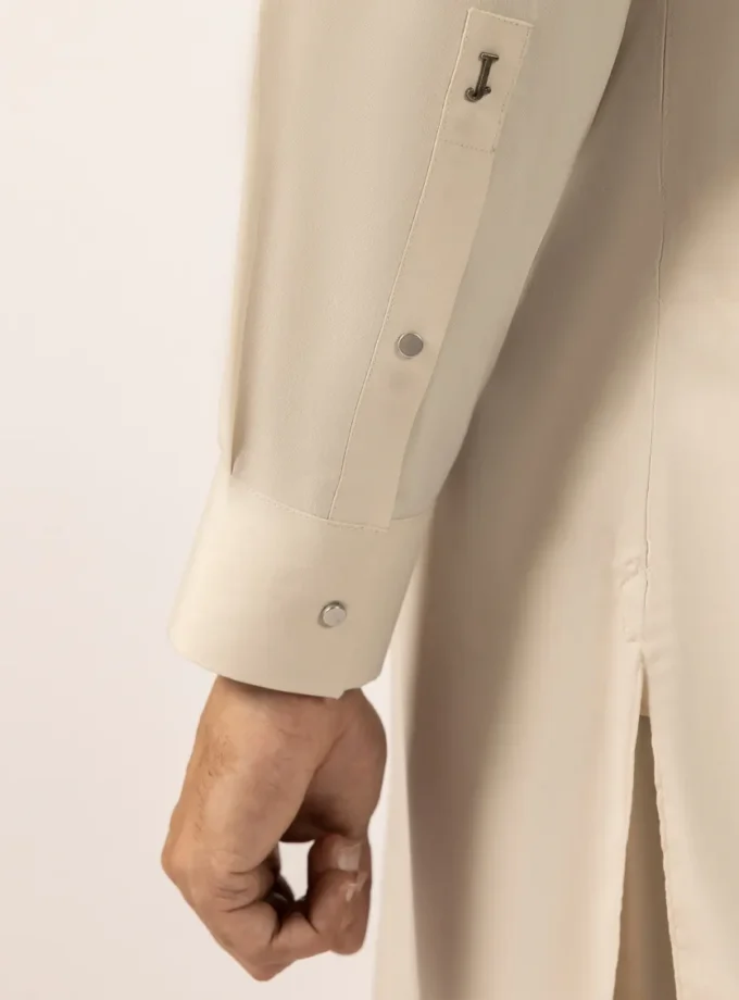 Junaid Jamshed shalwaar kameez - fawn 14604 maat M