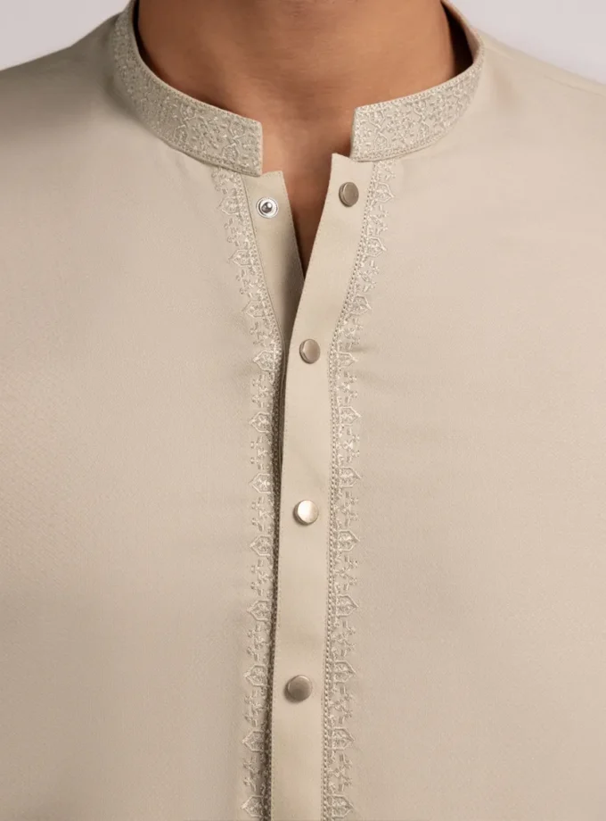 Junaid Jamshed shalwaar kameez - sand 14473