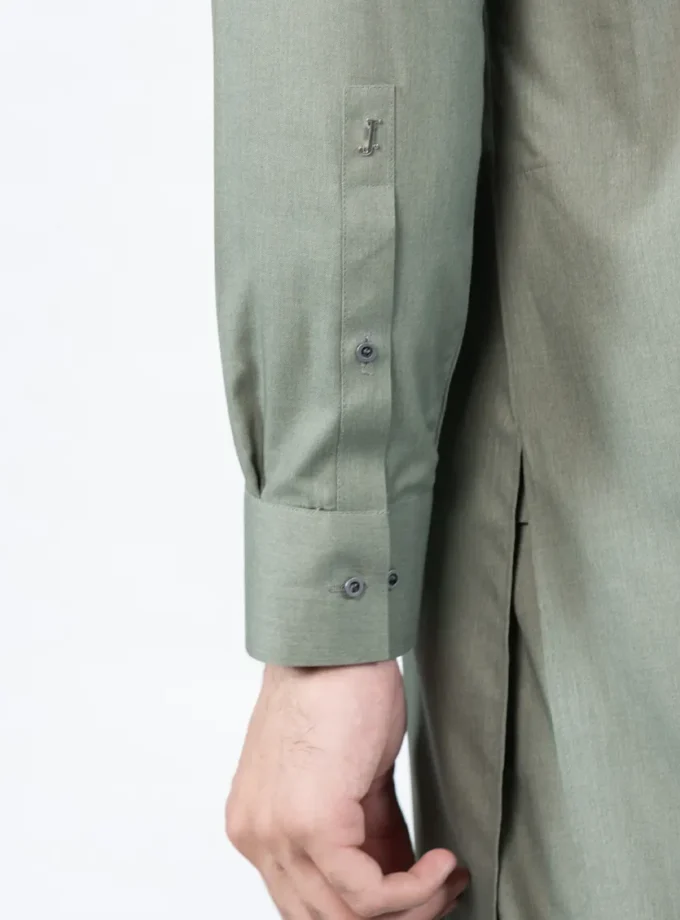 Junaid Jamshed shalwaar kameez - green 14590 maat XL