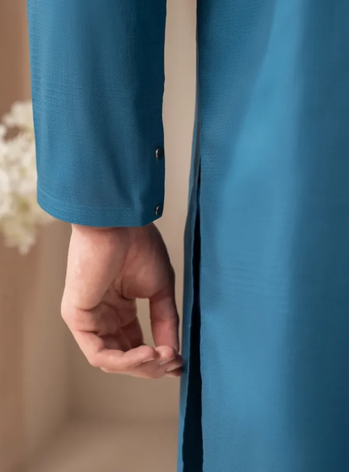 Junaid Jamshed shalwaar kameez - blue 14479 maat L