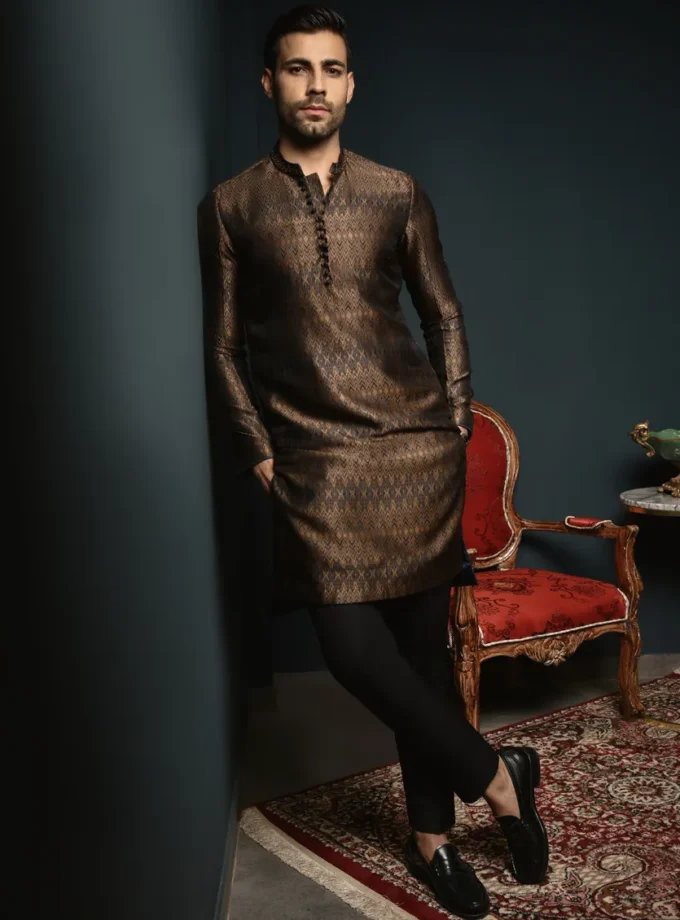 Junaid Jamshed fancy kurta - Maat M en L 14633