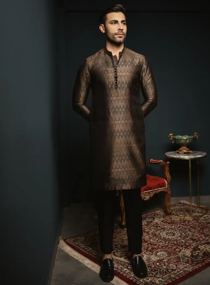 Junaid Jamshed fancy kurta - Maat M en L 14633