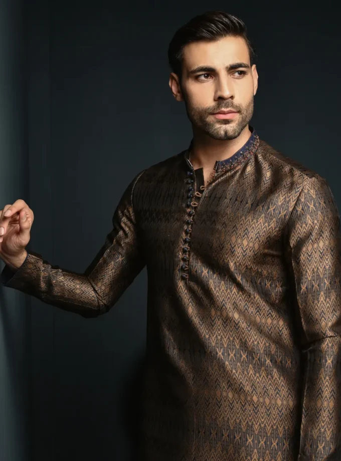 Junaid Jamshed fancy kurta - Maat M en L 14633