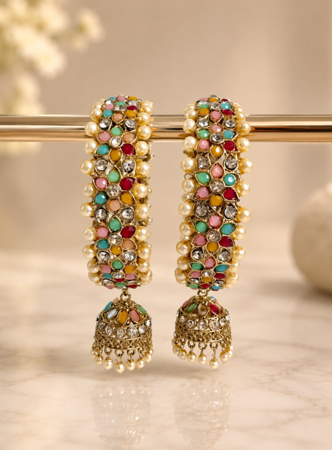 Karay met jhumka - multi kort