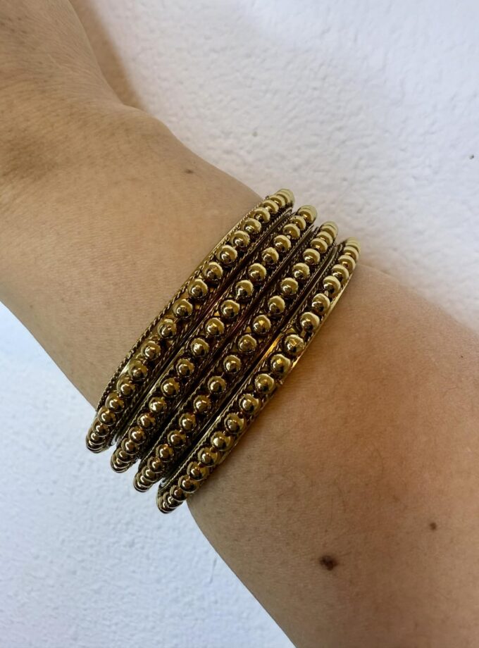 Set van 4 gouden dikke chooriyaan